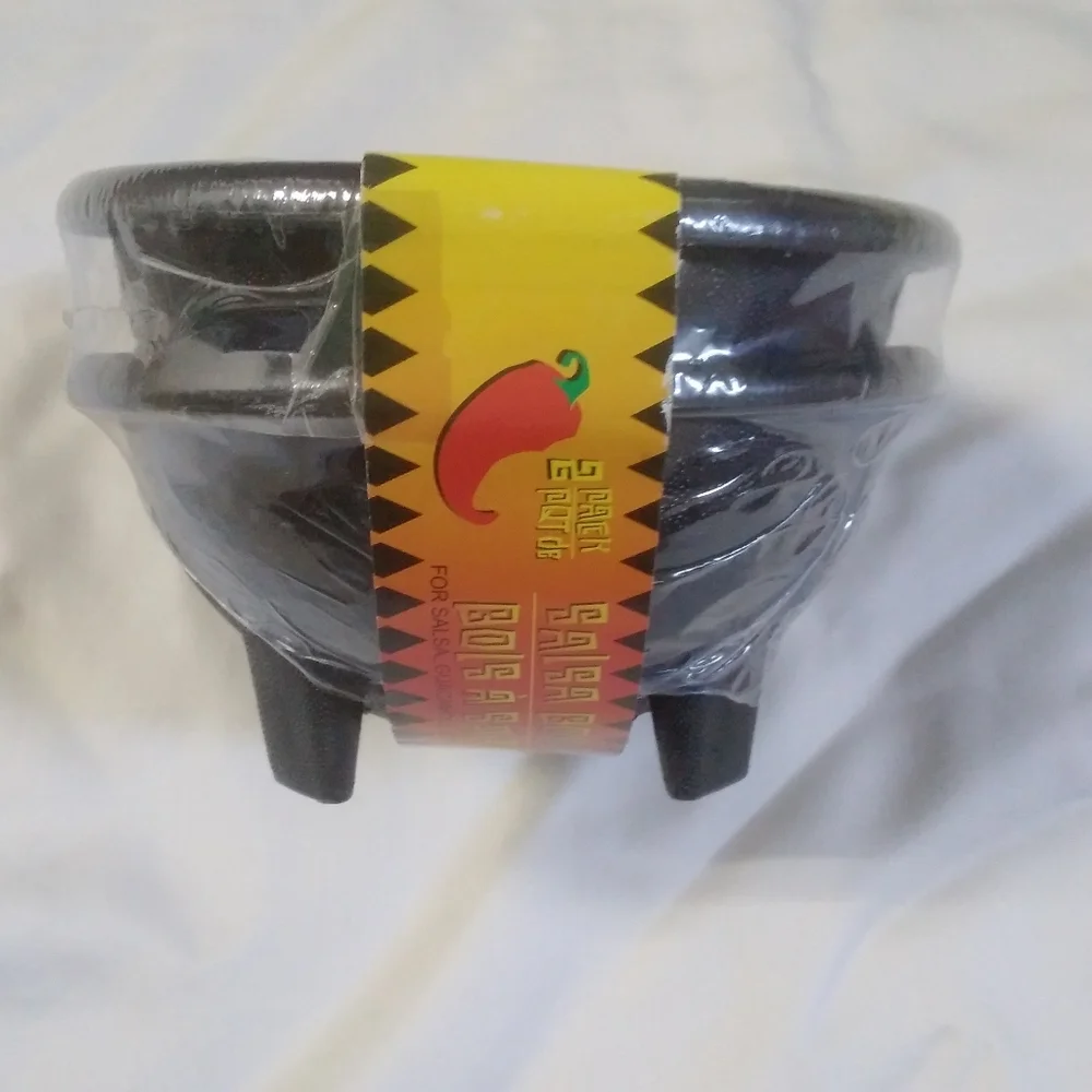 Black Salsa Bowl Set